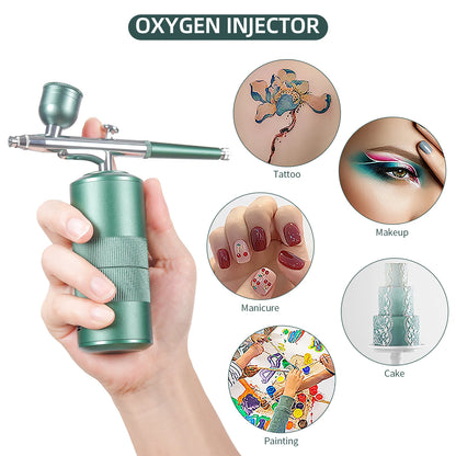 Oxygen Injector Mini Compressor Kit Air-Brush  Gun