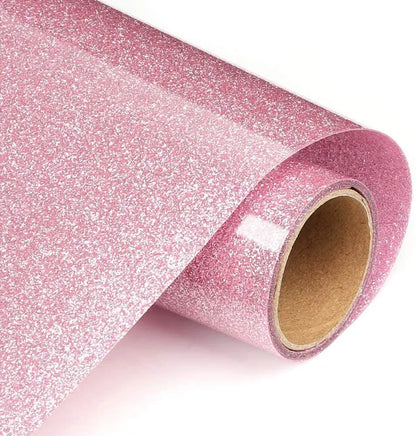 Heat transfer glitter vinyl 12×10 inch 1 sheet transfer