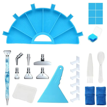 6 Grid Tray Kits Large Capacity Drill Plate