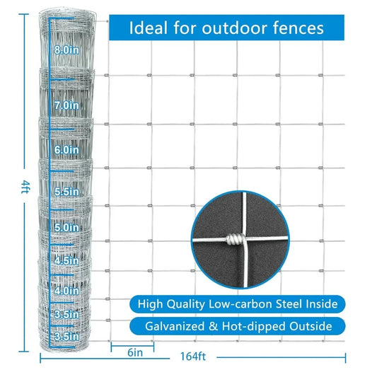 4 feet x 164 feet wire mesh fence