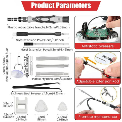 Electronics Screwdriver Set 115 in 1" Precision Magnetic Tools Laptop Repair