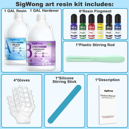 2 Gallon Resin Kit, DIY Jewelry Making, No Bubble