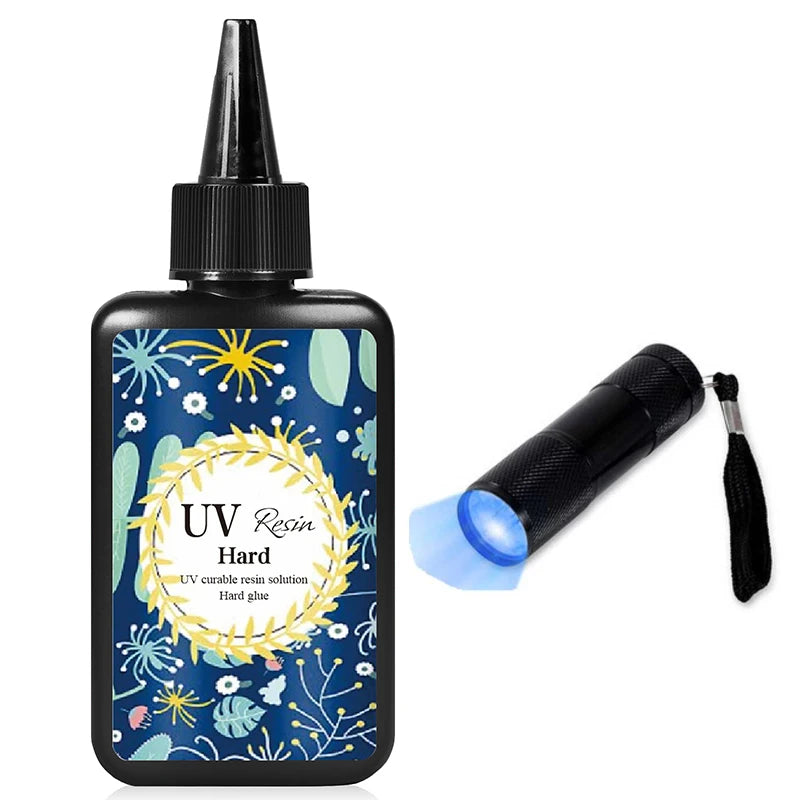 UV Resin With UV Lamp Kit - 7.05oz/1.1LB Crystal Clear