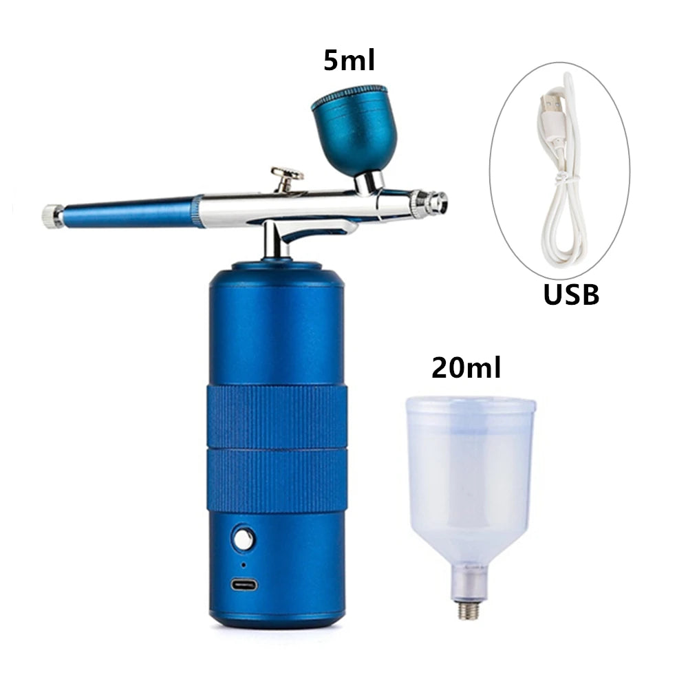 Oxygen Injector Mini Compressor Kit Air-Brush  Gun