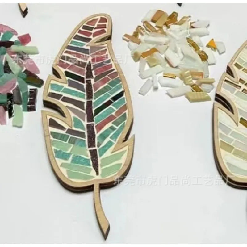 DIY Craft  Feather Glass Mosaic Puzzle Kit