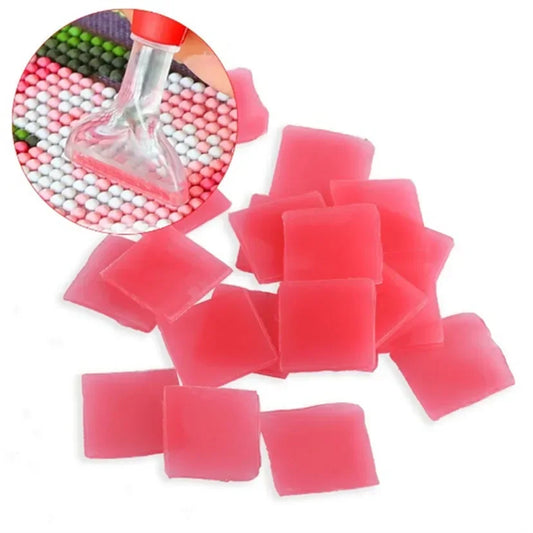 10-100 Pcs 2*2CM Diamond Wax Mud Glue Accessory Painting Glue Tool